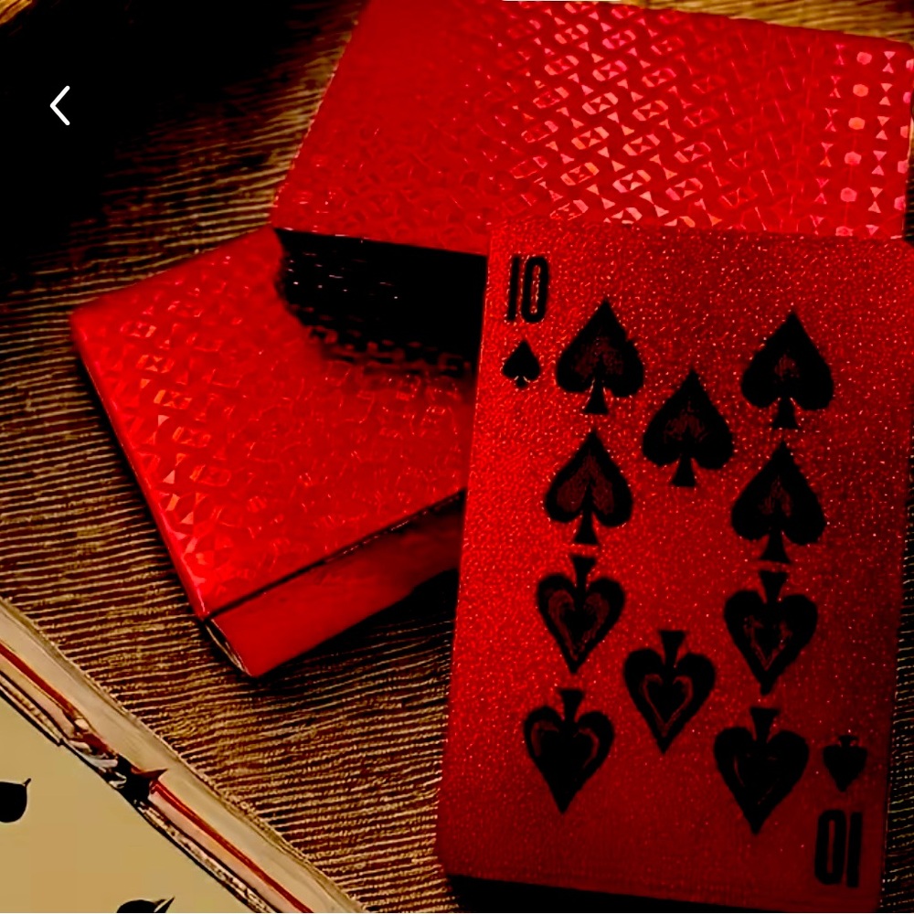 Luxury Red Playing Cards